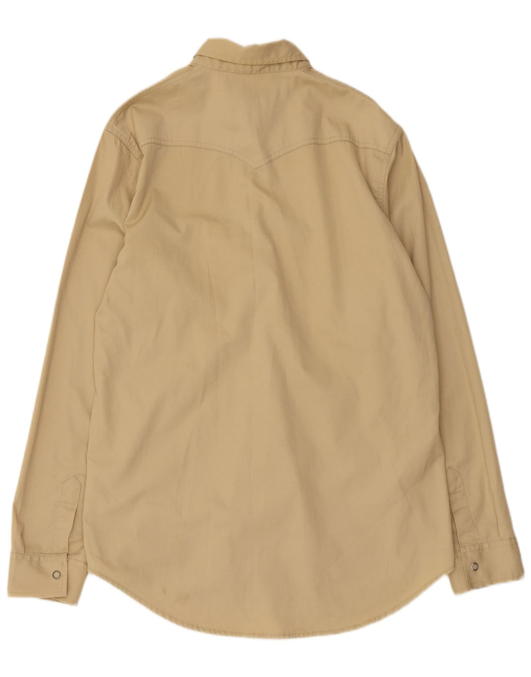 Calvin Klein Herren Regular Fit Hemd XL Beige Polyester