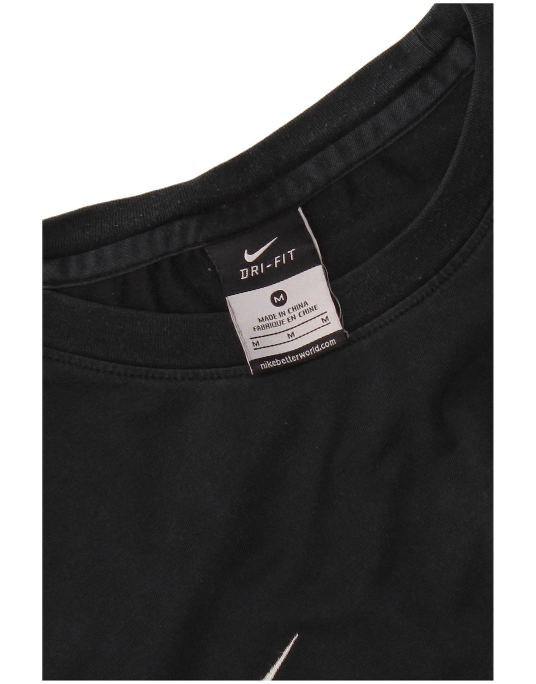 Nike Herren Dri Fit T-Shirt Top Medium Schwarz