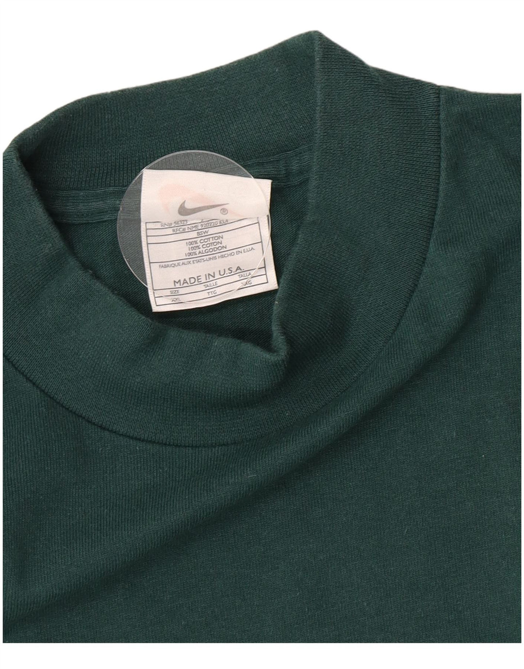 Nike Herren Top Langarm 2XL Grüne Baumwolle