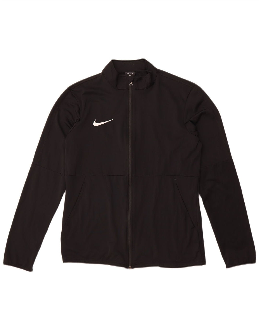 Nike Herren Dri Fit Trainingsanzug Top Jacke Mittelschwarzes Polyester