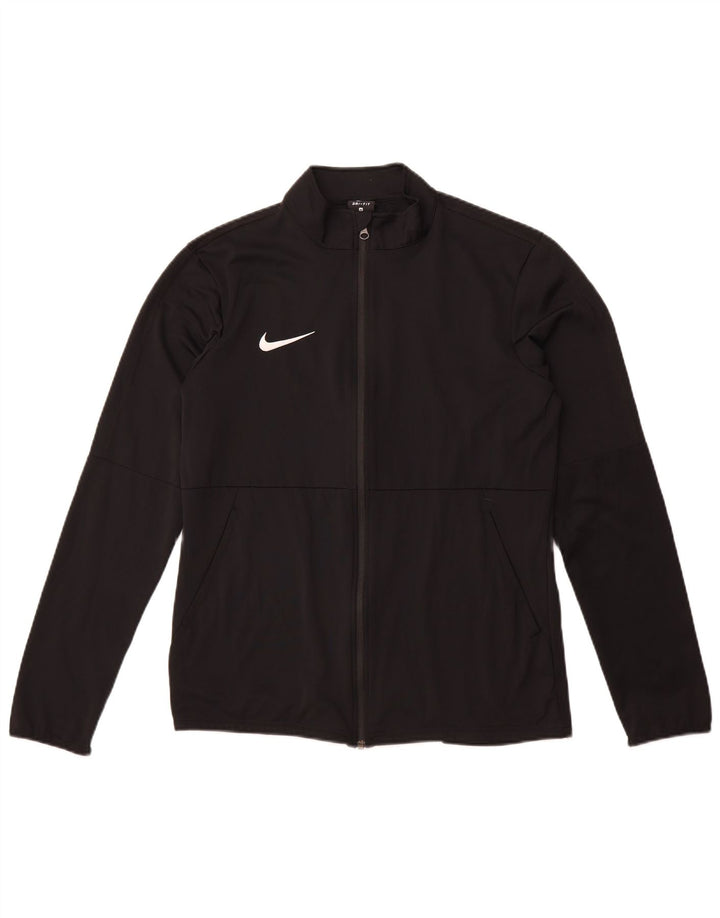 Nike Herren Dri Fit Trainingsanzug Top Jacke Mittelschwarzes Polyester