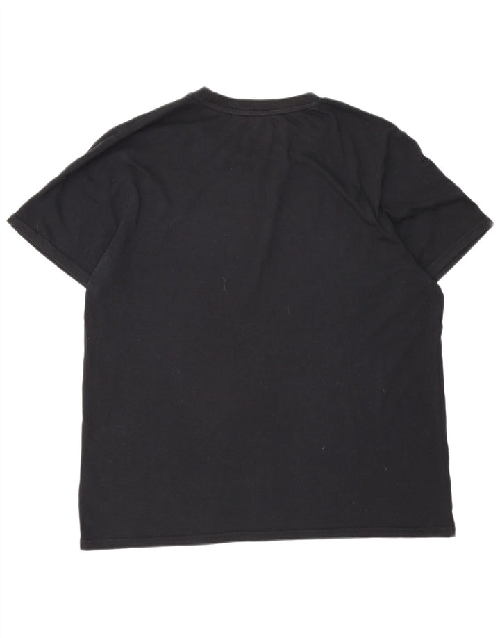 FILA Herren Grafik T-Shirt Top 2XL Schwarz Baumwolle