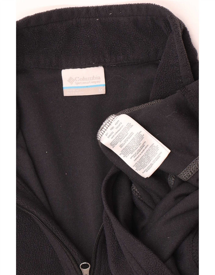 Columbia Herren-Fleecepullover mit Reißverschluss am Hals, Mittelschwarzes Polyester