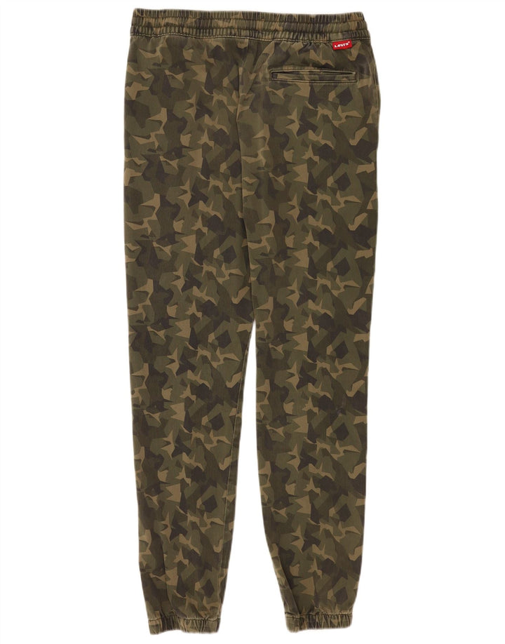 Levi's Herren-Jogginghose, Größe M, W30, L28, Khaki, Camouflage, Baumwolle
