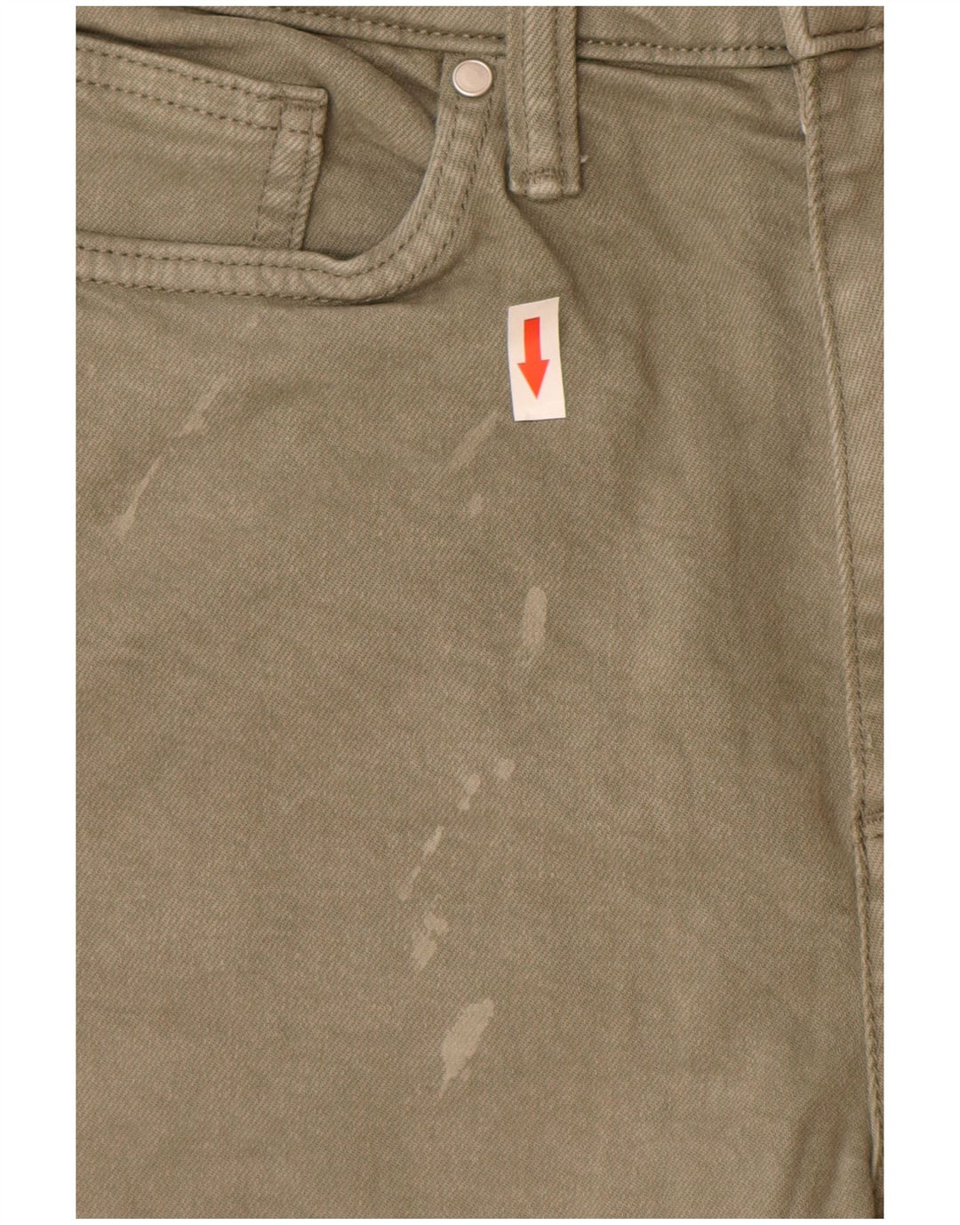 Marks & Spencer Herren Slim Jeans W32 L33 Khaki Baumwolle