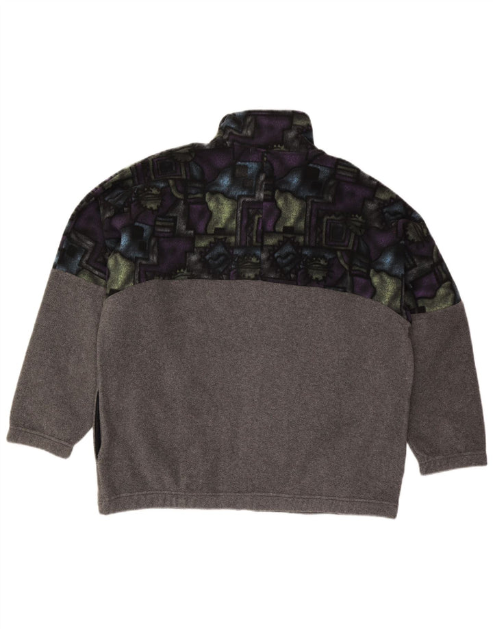 Campagnolo Herren Fleecejacke UK 42 XL Graues geometrisches Polyester