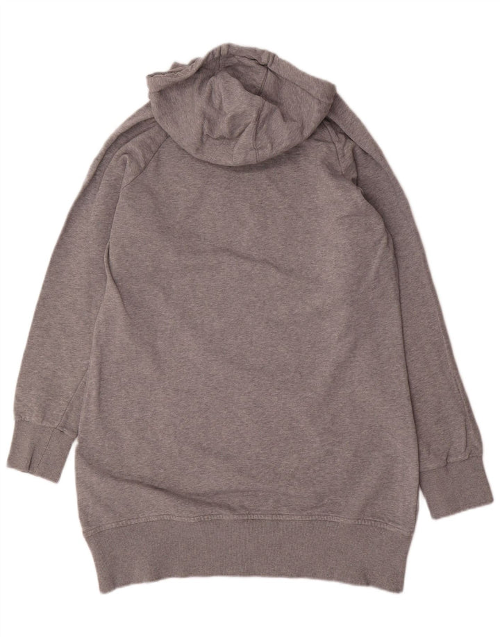 CONVERSE Damen All Star Longline Graphic Hoodie Pullover UK 18 XL Grau