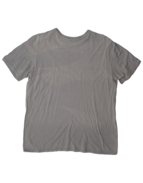 Nike Damen Athletic Cut Graphic T-Shirt Top UK 16 Large Grau