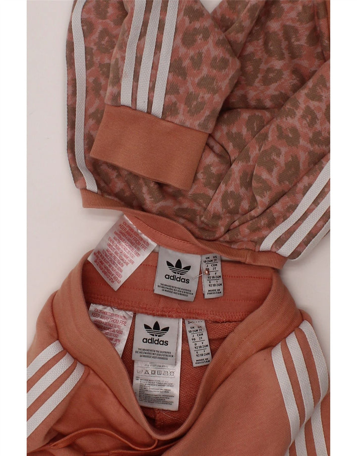 Kompletter Trainingsanzug für Babys von ADIDAS, 18–24 Monate, Rosa, Baumwolle mit Tiermuster