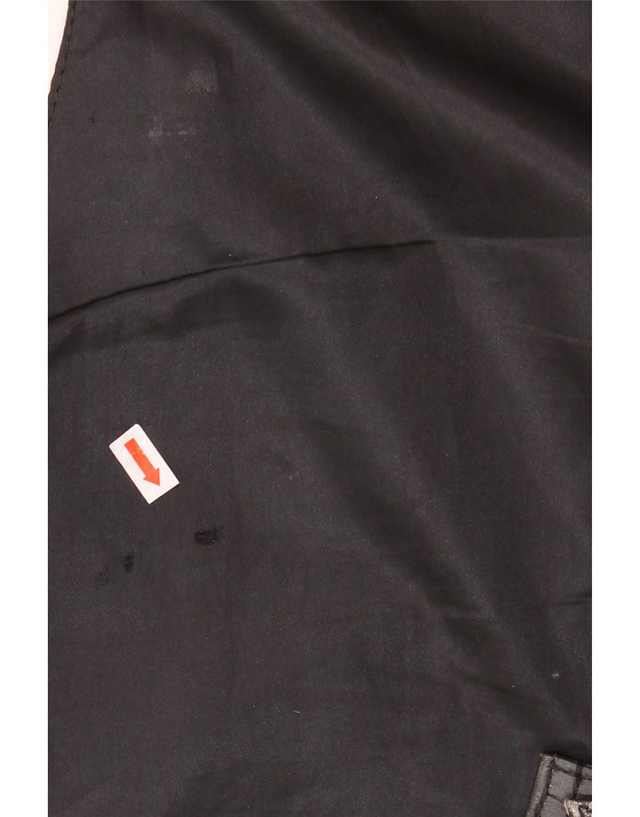 Vintage Herren Lederweste Groß Schwarz