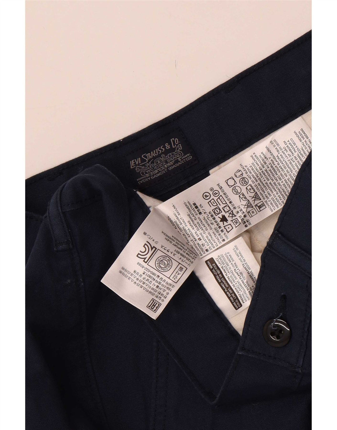 Levi's Herren-Chino-Shorts, W36, groß, marineblaue Baumwolle