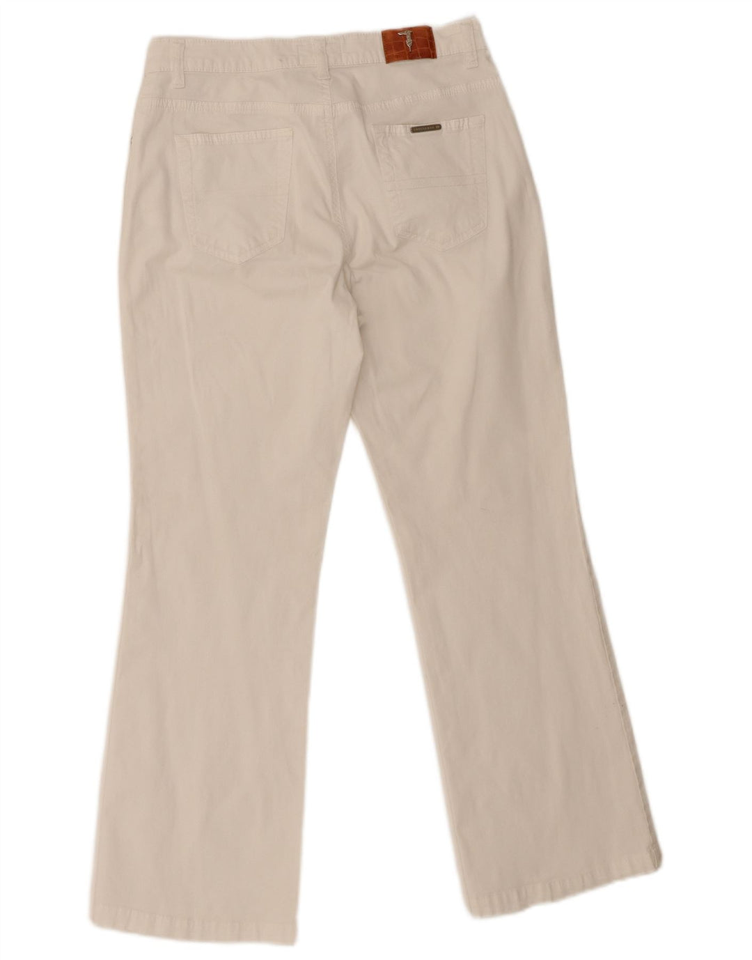 Trussardi Damen-Crop-Jeans W28 L26 Weiße Baumwolle