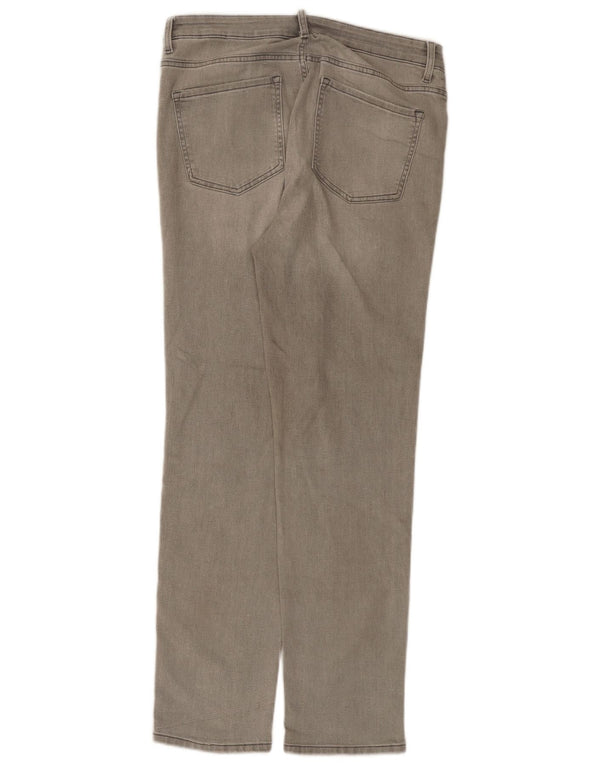 Marks & Spencer Damen The Sienna Straight Jeans UK 14 Large W34 L31 Grau