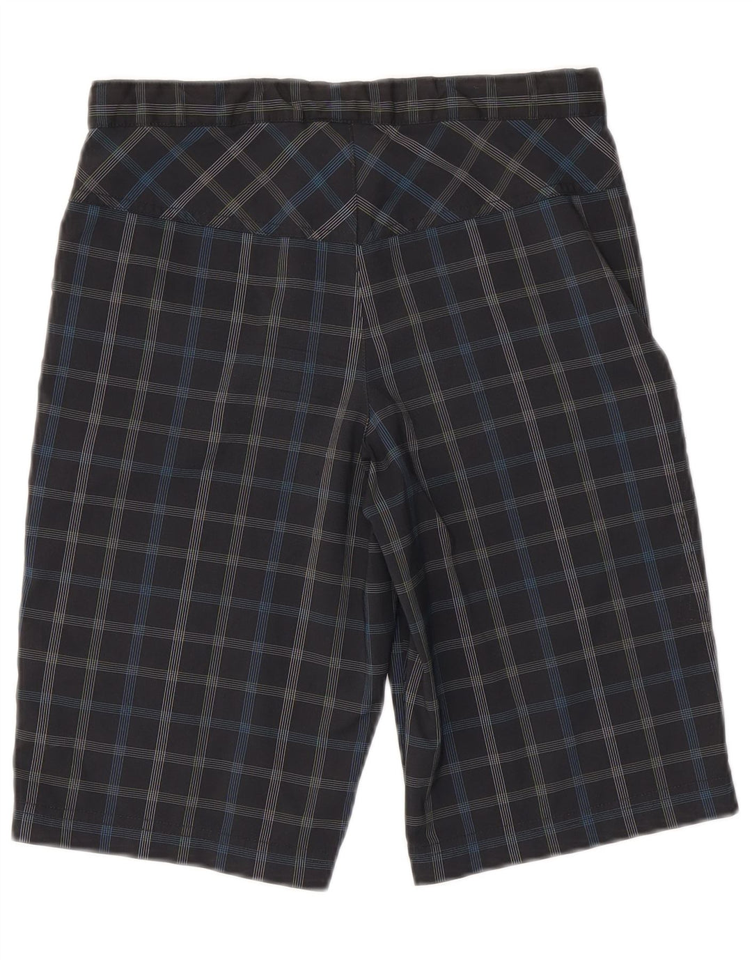 JACK WOLFSKIN Cargo-Shorts für Jungen, 12–13 Jahre, W26, schwarz kariertes Polyester