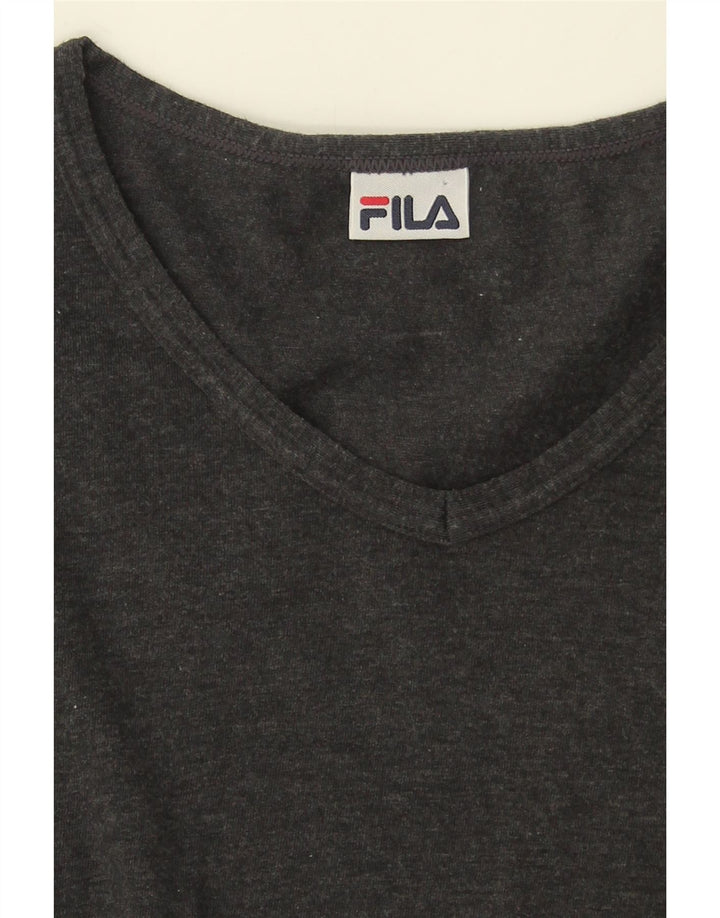 FILA Mens T-Shirt Top Medium Grey Vintage Fila and Second-Hand Fila from Messina Hembry 
