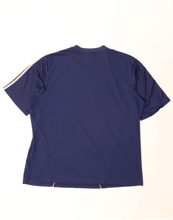 Adidas Herren T-Shirt Top 2XL Marineblau Polyester