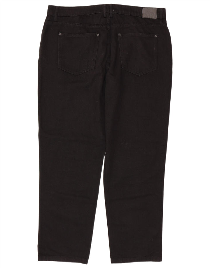 Jack Wills Herren Tapered Jeans W38 L32 Schwarze Baumwolle