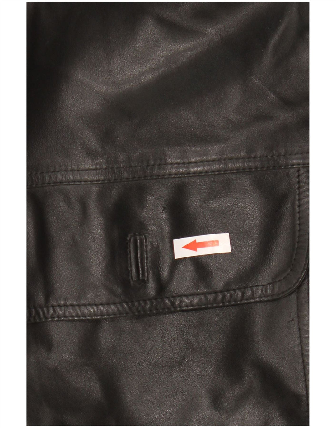 Vintage Herren Lederjacke IT 48 Medium Schwarz