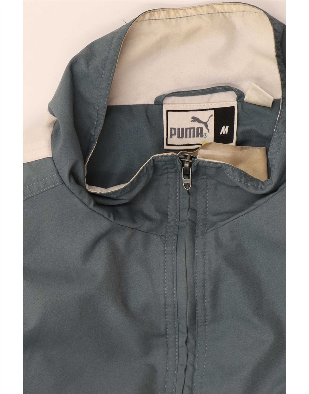 Puma Herren Loose Fit Anorak Jacke UK 38 Mittelblau Farbblock