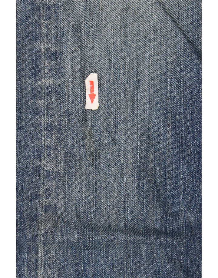 Replay Damen Straight Jeans W31 L34 Blaue Baumwolle
