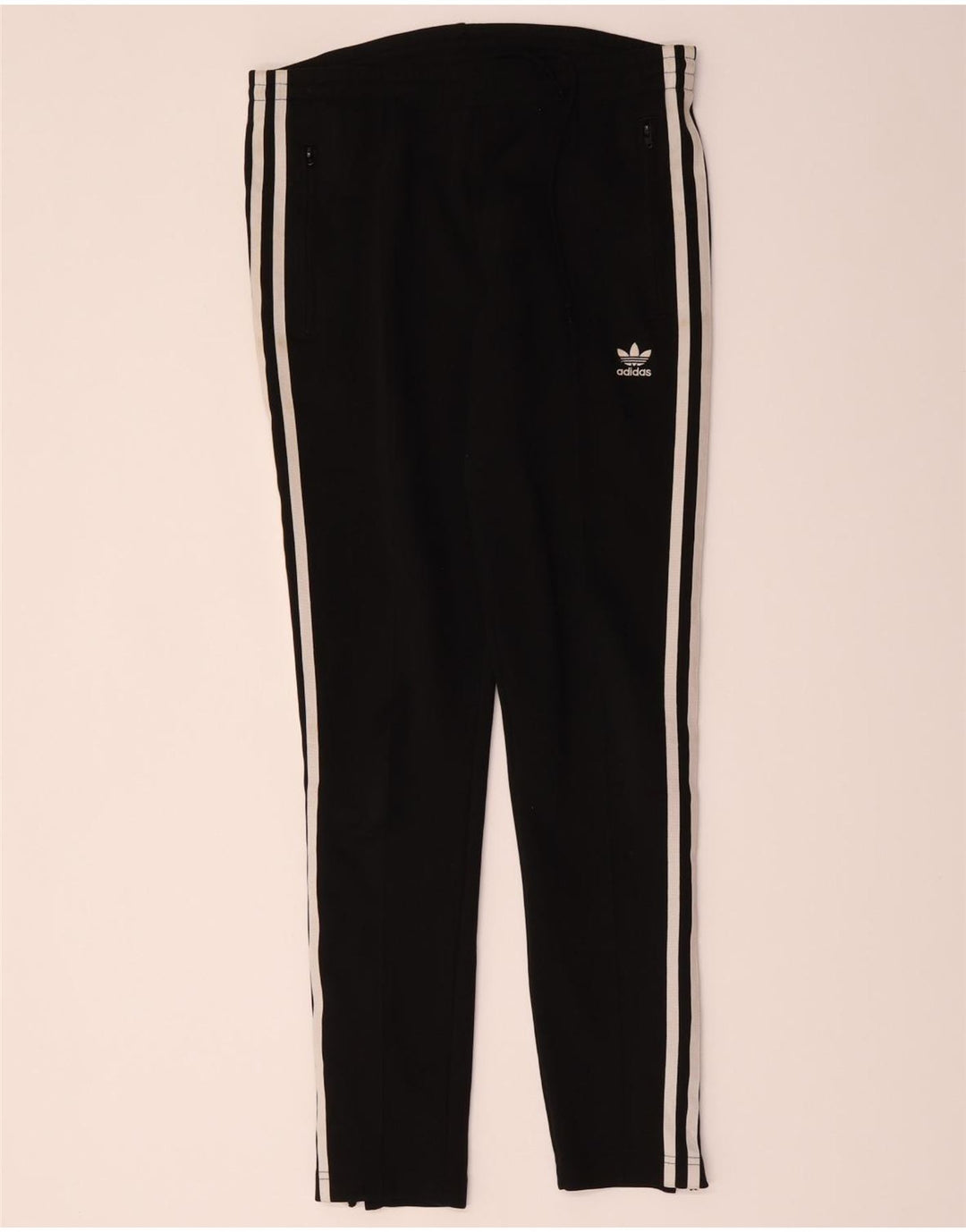 Adidas Damen Trainingshose UK 6 XS Schwarz Polyester