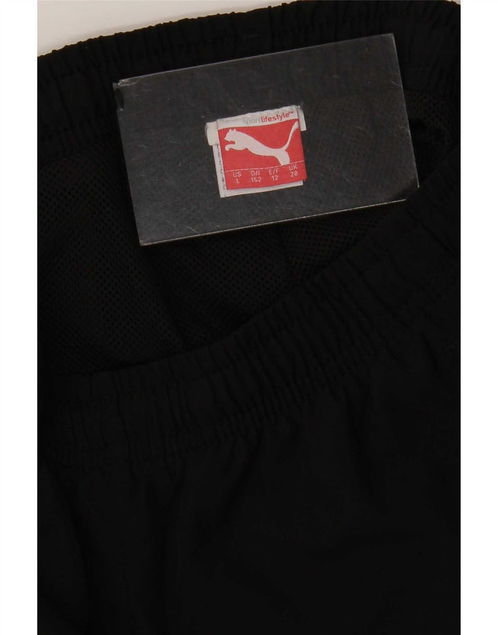 Puma Jungen Graphic Capri-Trainingshose, 11–12 Jahre, Schwarz