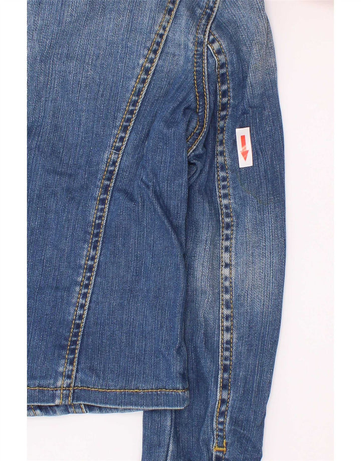 Lee Jeansjacke für Mädchen, 7–8 Jahre, XS, blaue Baumwolle