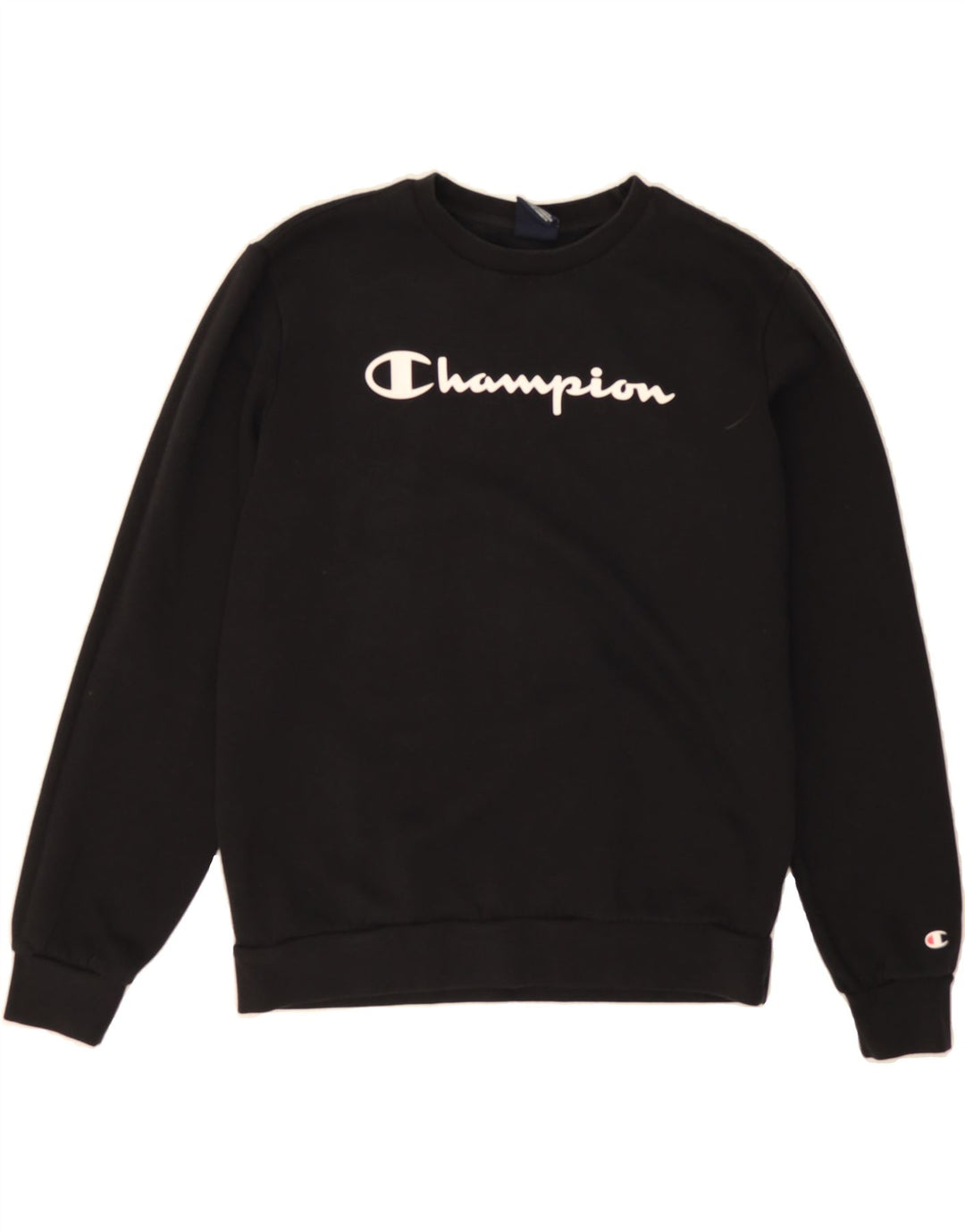 CHAMPION Boys Graphic Sweatshirt Jumper 15-16 Years 2XL Black Vintage Champion and Second-Hand Champion from Messina Hembry 