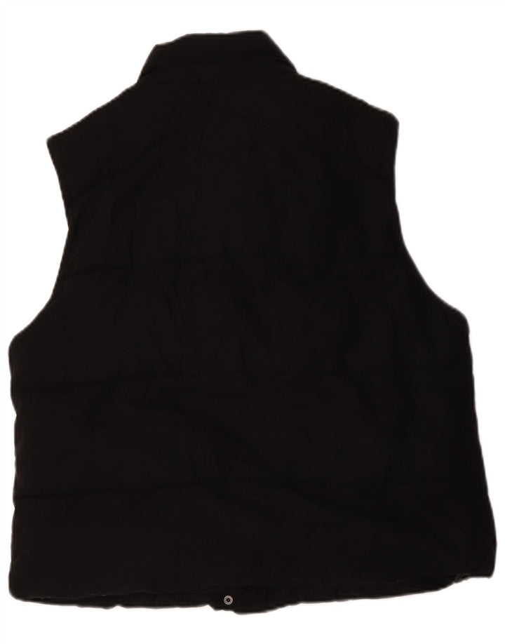 Jack Wills Damenweste UK 14 Große schwarze Baumwolle