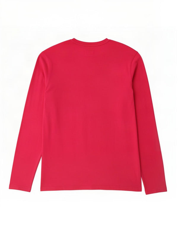 Lee Womens Graphic Top Langarm UK 18 XL Rosa Baumwolle