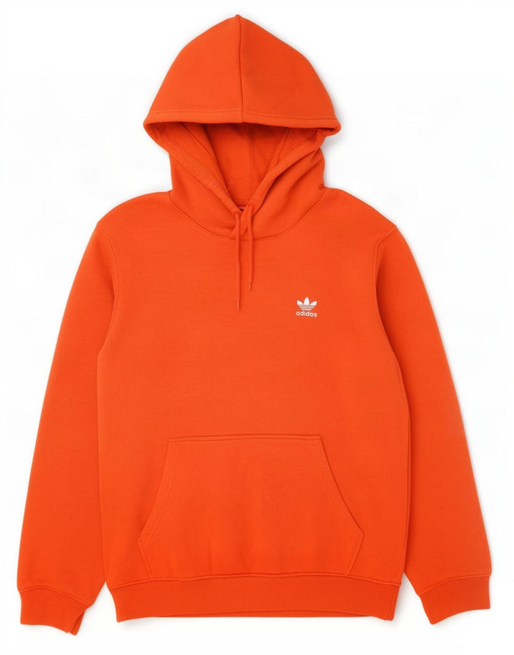 Adidas Herren Kapuzenpullover Mittelorange Baumwolle
