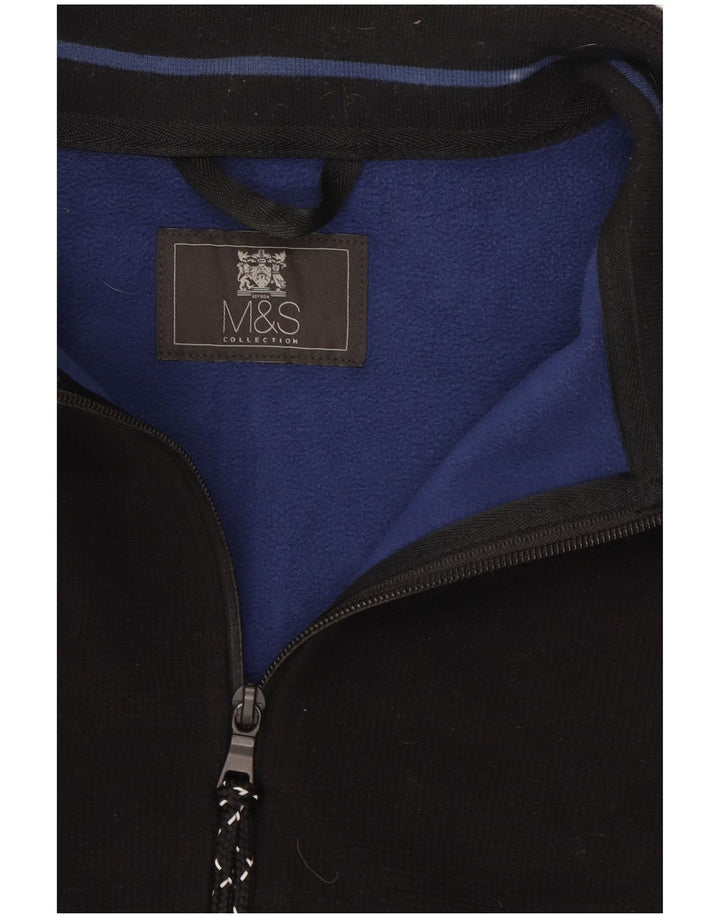 Marks & Spencer Herren-Trainingsanzugoberteil, Jacke, Größe L, Schwarz