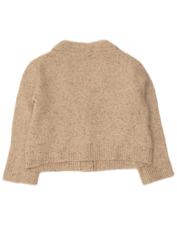 Whistles Damen-Strickjacke mit 3/4-Ärmeln, Gr. 10, Größe S, Beige meliert