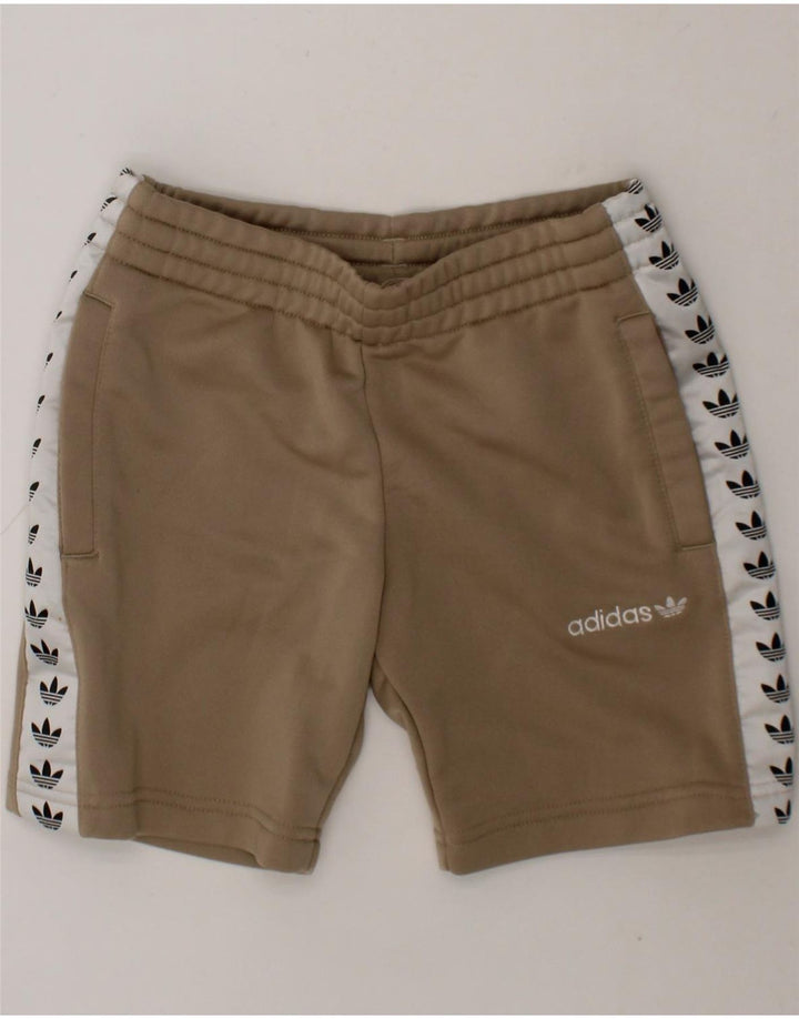 ADIDAS Boys Graphic Sport Shorts 5-6 Years  Grey Polyester Vintage Adidas and Second-Hand Adidas from Messina Hembry 