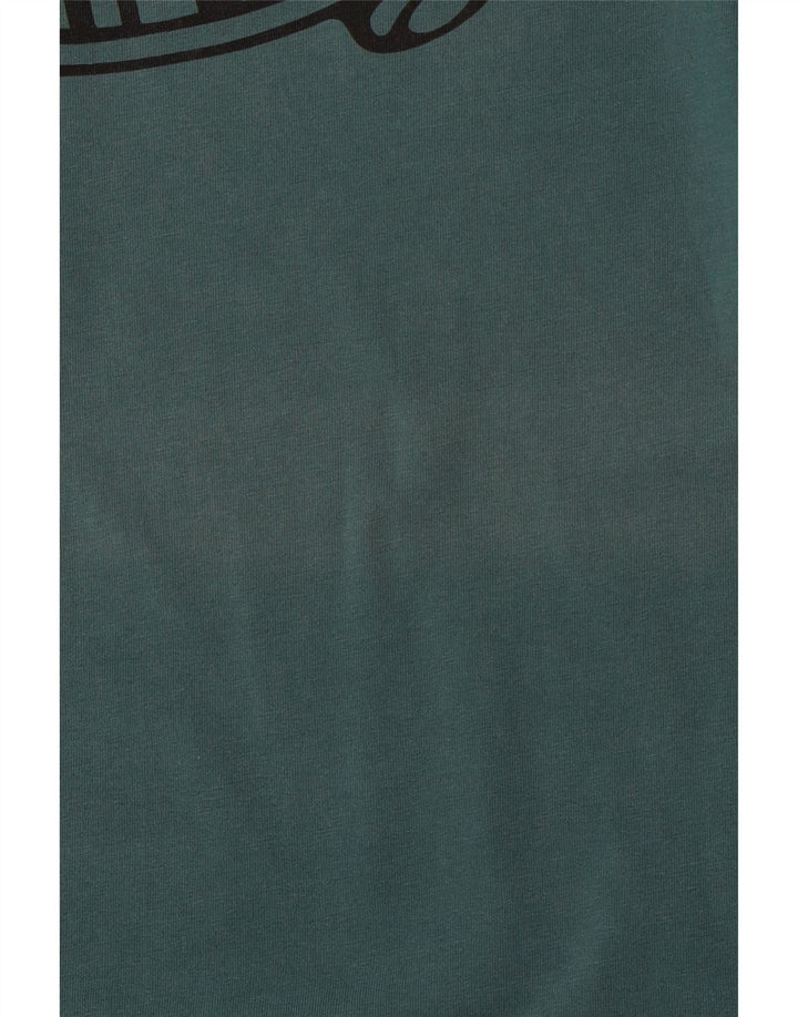 VANS Herren Custom Fit Grafik T-Shirt Top XS Grüne Baumwolle