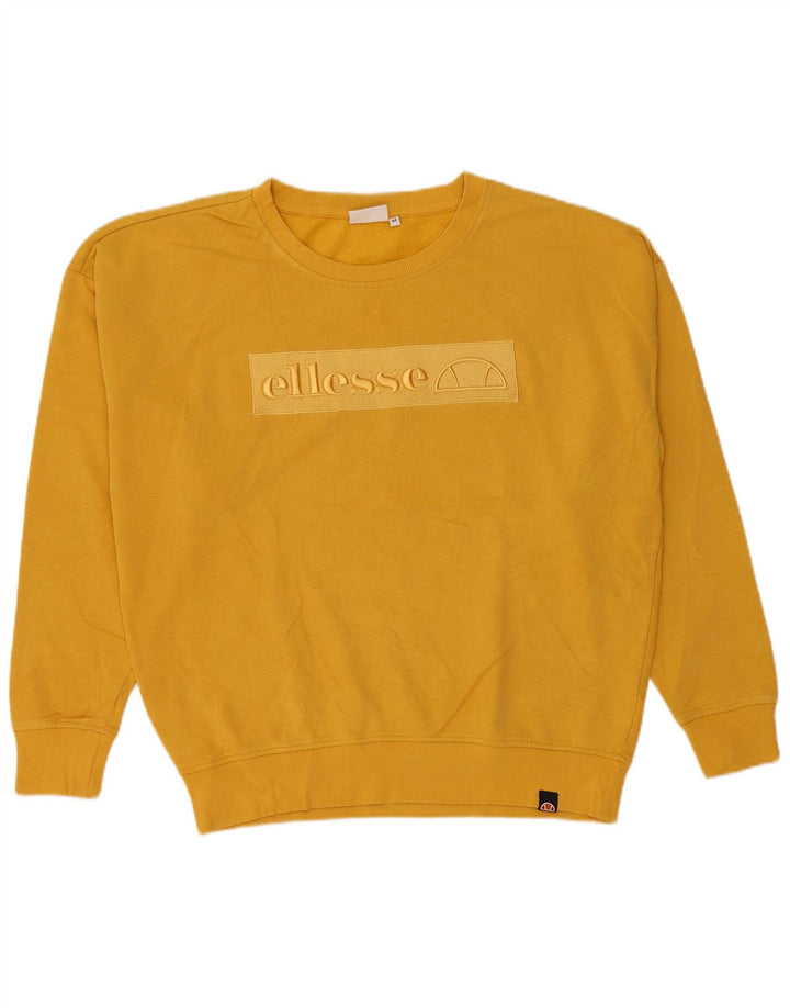 Ellesse Herren-Sweatshirt mit Grafik, mittelgelbe Baumwolle