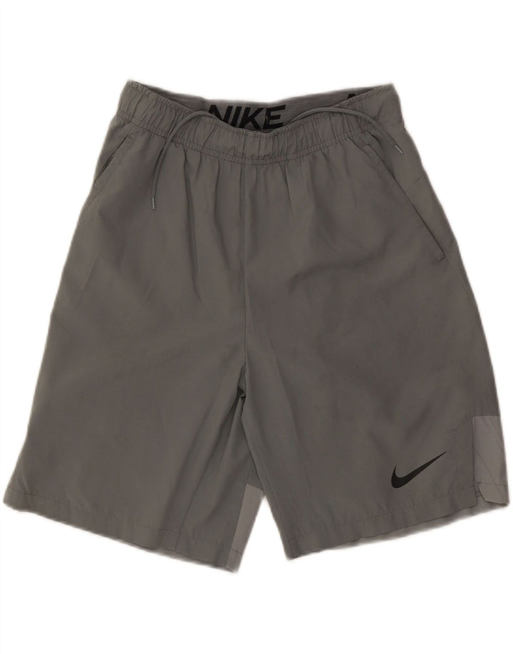 Nike Herren Dri Fit Sportshorts, Größe S, Grau, Polyester