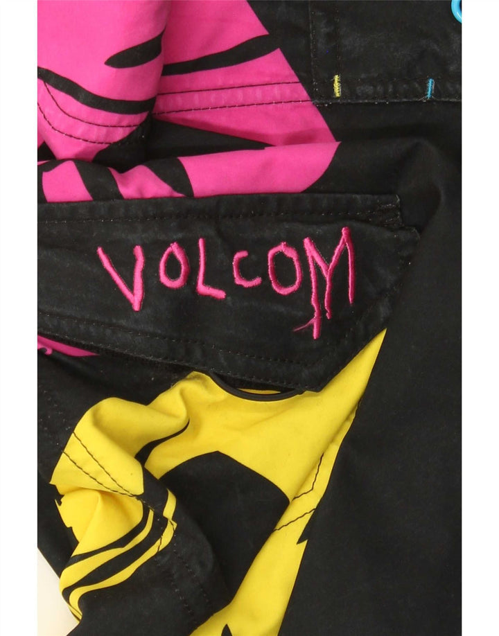 Volcom Herren-Badeshorts mit Grafik, mittelschwarz, Polyester