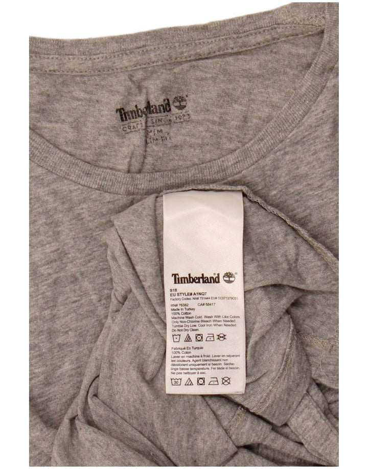 Timberland Slim Fit T-Shirt-Oberteil für Herren aus mittelgrauer Baumwolle