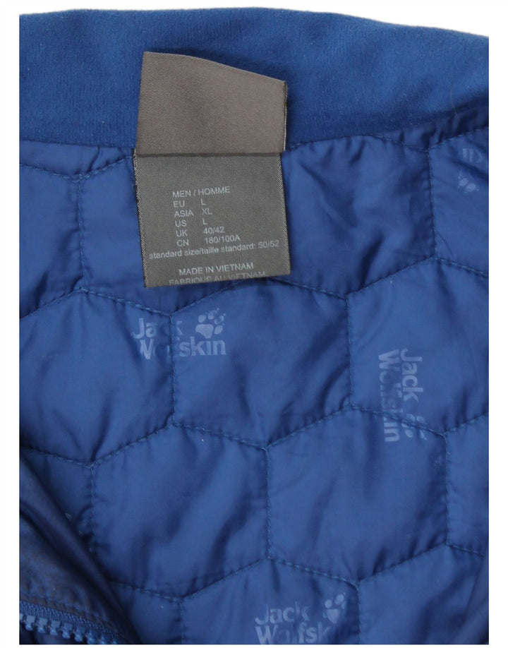 JACK WOLFSKIN Herren Steppjacke UK 40/42 Large Blau Polyester
