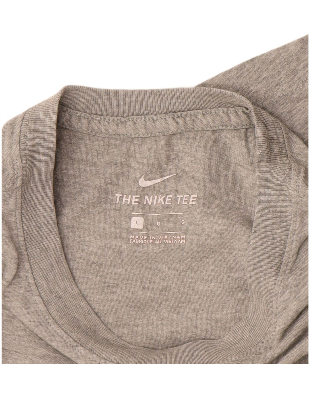 NIKE Herren-T-Shirt mit Grafik, Größe L, Grau, Baumwolle