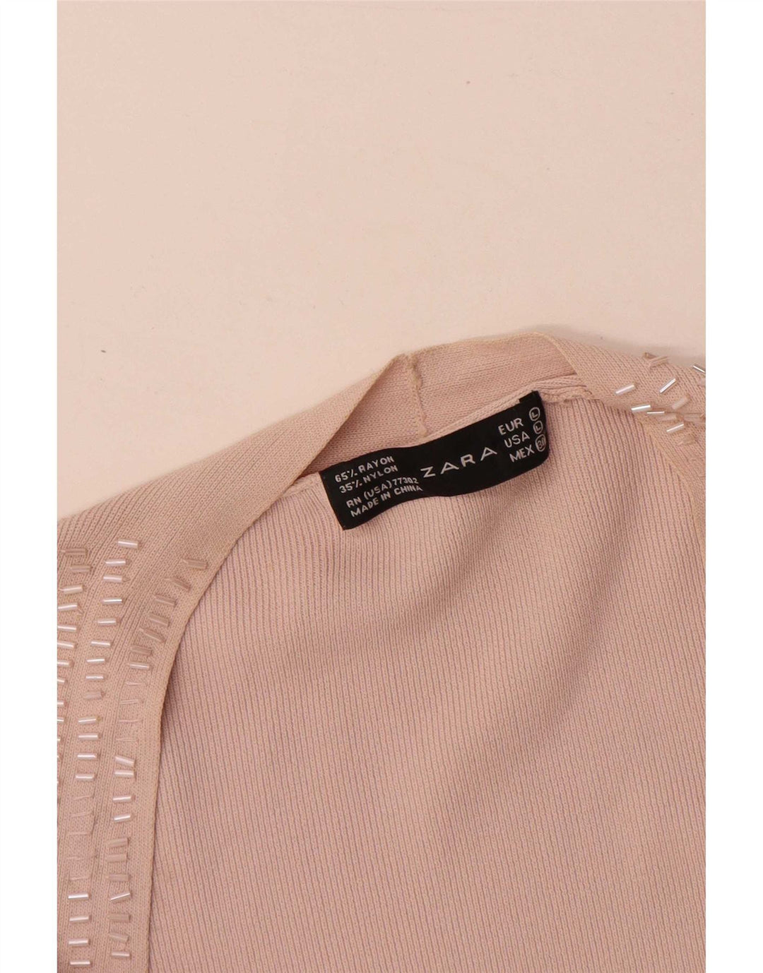 Zara Damen-Blusenoberteil, Gr. 44, groß, rosa Viskose