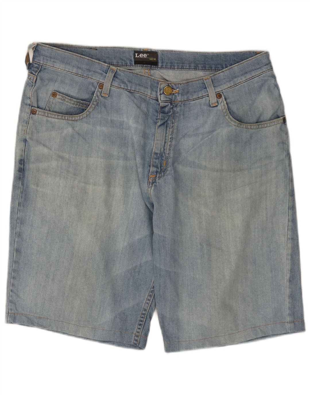 LEE Herren Brooklyn Denim Shorts W36 Große blaue Baumwolle