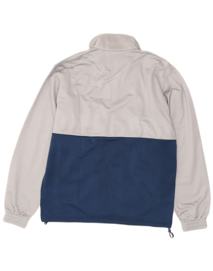 Diadora Herren-Trainingsanzugoberteil, UK-Größe 38, mittelweißes Colourblock-Polyester