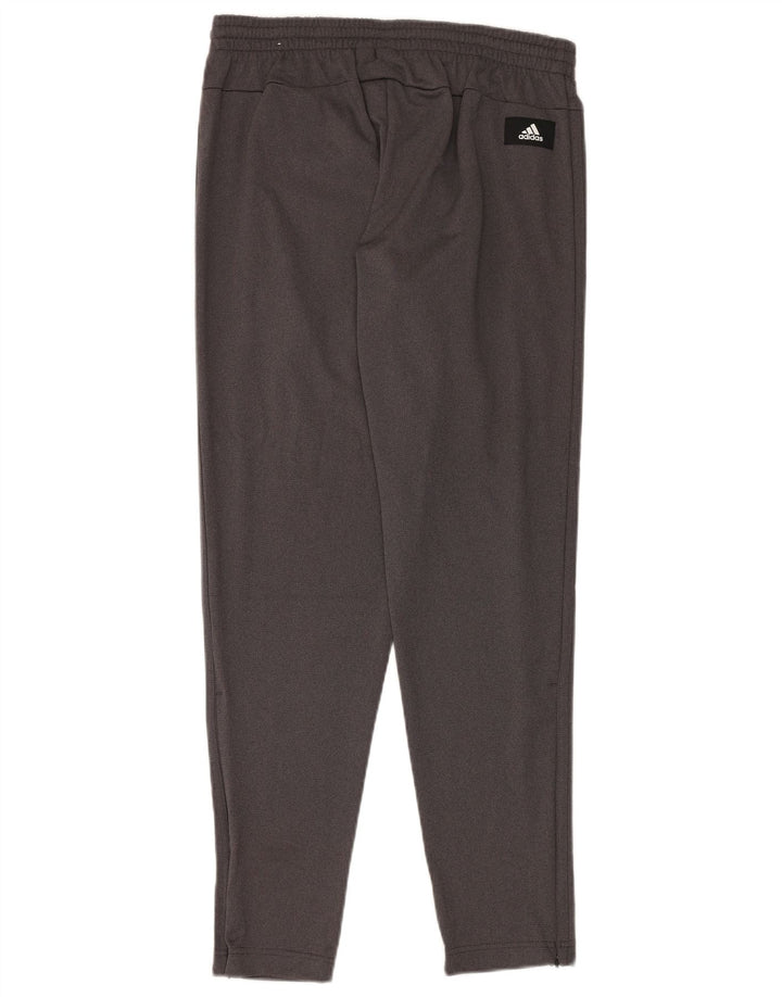 Adidas Herren-Trainingshose aus mittelgrauem Polyester