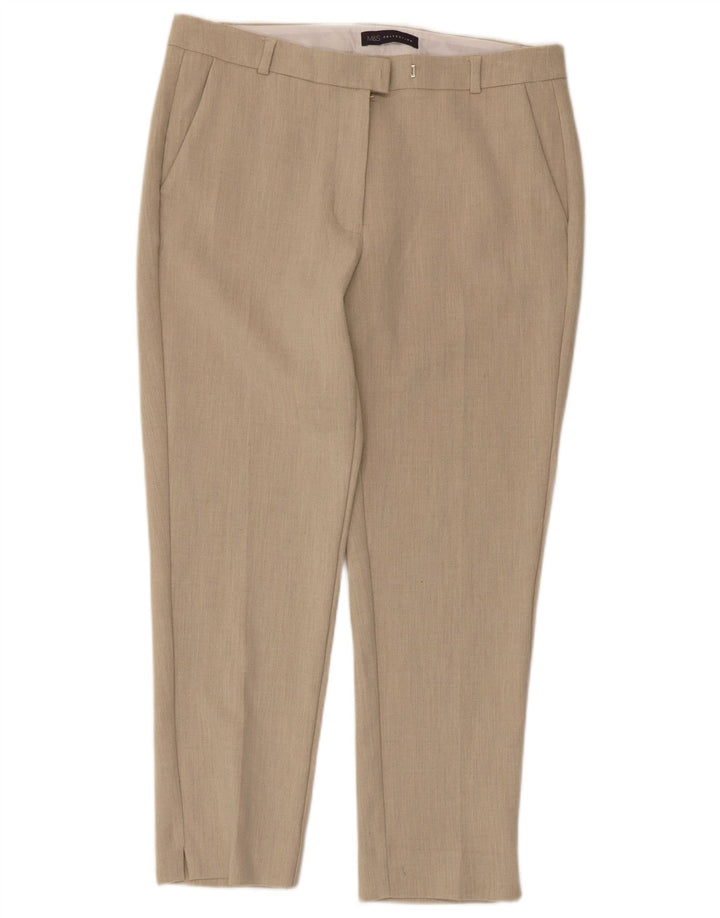 Marks & Spencer Damen Kurz geschnittene Hose UK 12 Medium W32 L25 Beige