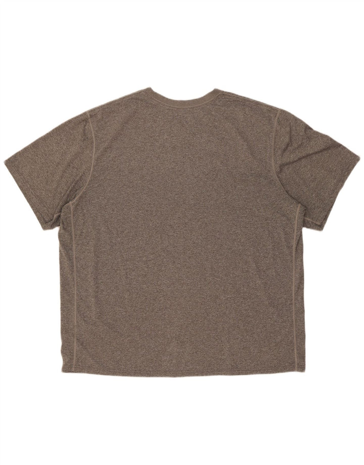 Nike Herren Dri Fit T-Shirt Top 2XL Grau geflecktes Polyester