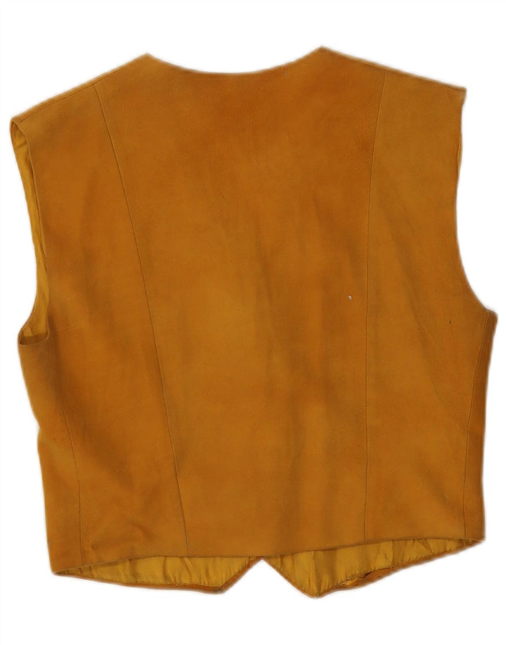 Vintage Damen Wildlederweste UK 8 Small Beige
