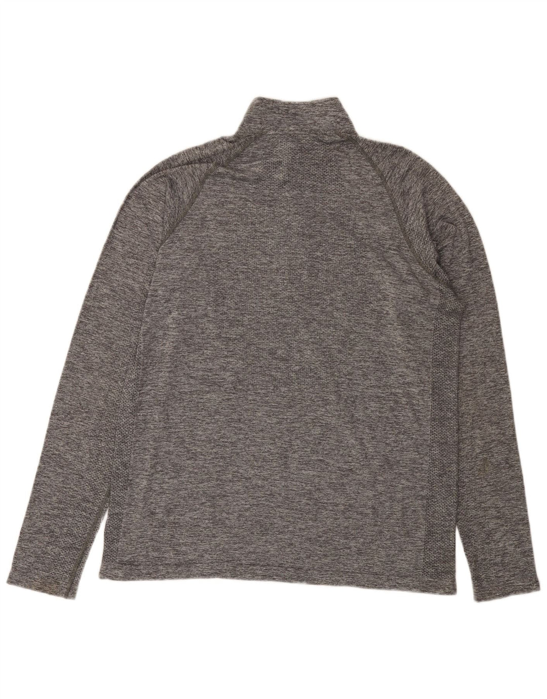 EDDIE BAUER Herren-Pullover-Trainingsanzugoberteil mit Reißverschluss, XL, grau meliert
