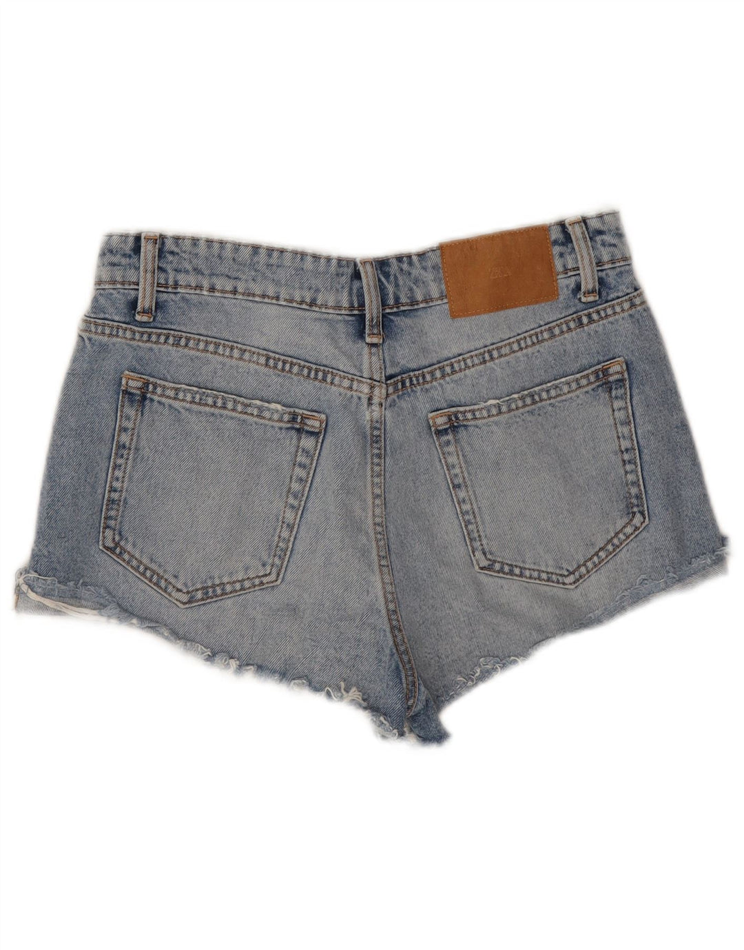 Zara Damen Denim Hotpants EU 36 XS W26 Blau